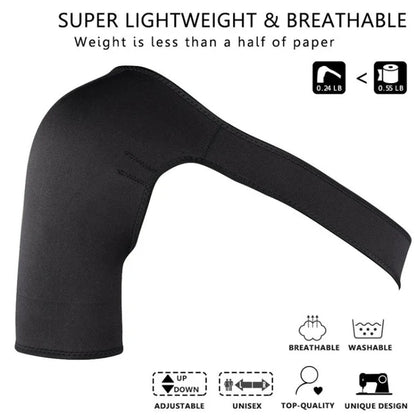 Breathable adjustable shoulder support